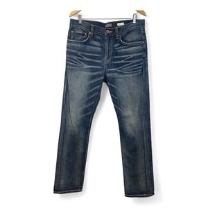 Jacob Davis Collection Evan‎ Slim Fit Men's Jeans Medium Wash Distressed 32 X 32